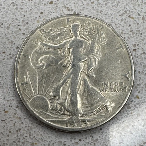 1943 Liberty Walking Half Dollar Silver Business Strike 50C US Coin