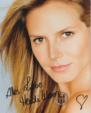 Heidi KLUM  (1973) original  sign  sexy  pict...