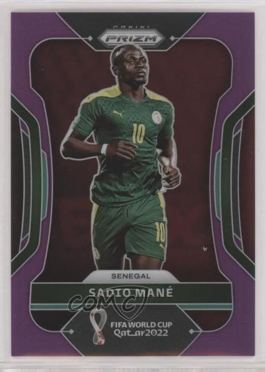2022 Panini Prizm World Cup Qatar Purple Prizm 162/199 Sadio Mane #252 0q0b