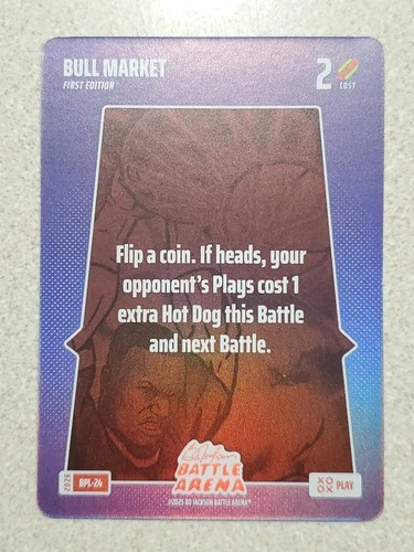 2026 Bo Jackson Battle Arena Bull Market First Edition Bonus Play Foil SP BPL-24