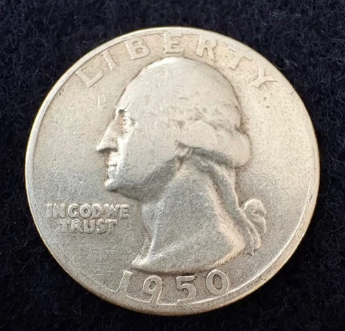 1950 Washington Quarter, silver, INV:2175, Combined shipping