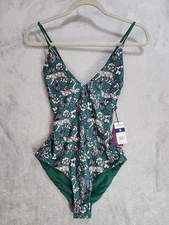 Vigoss Reversible Women's S Olive Print Swimwear NEW