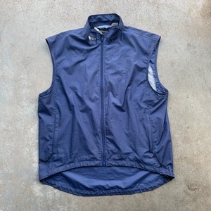 Performance Men's Cycling Vest Water Resistant Size XL Dark Blue Full Zip