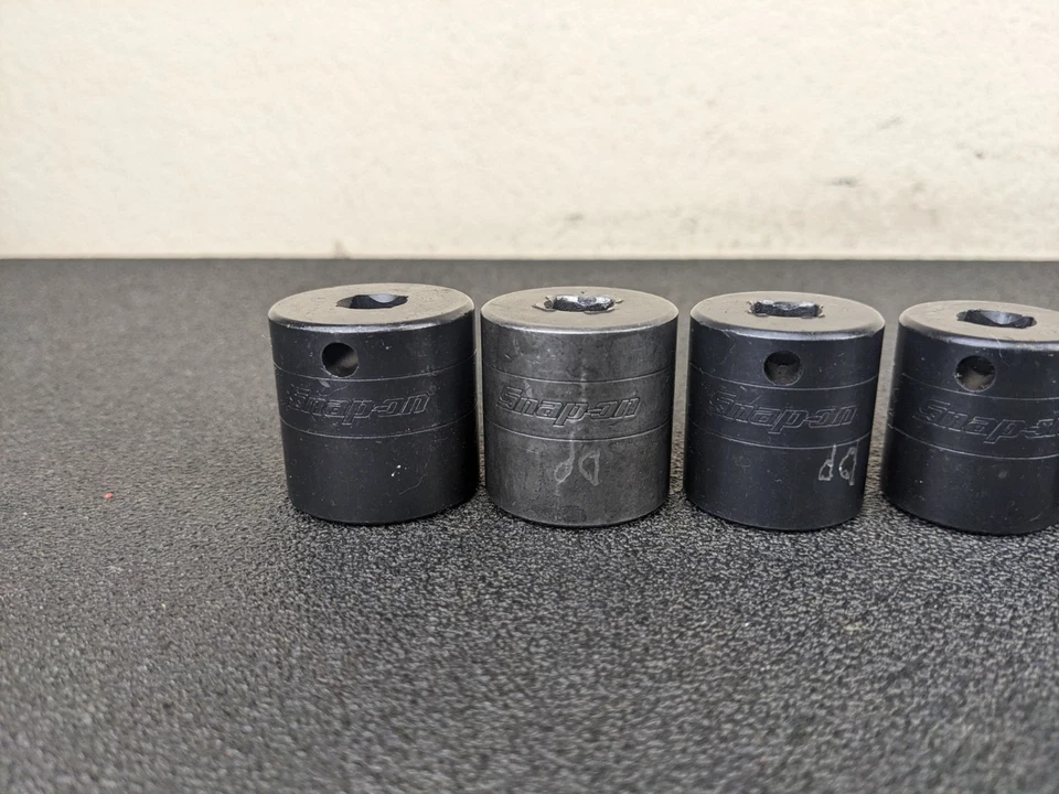 #bm405 Snap On 212IMFYA 12pc 3/8" Drive 6-Point SAE Shallow Impact Socket Set - Image 4 of 4