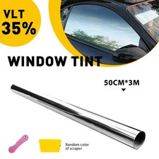 1pcs 20x10ft 35 Vlt Car Window Film Tint Roll Privacy Uv Protection Silver 3m 1pcs 20x10ft 35 Vlt Car Window Film Tint Roll Privacy Uv Protection Silver 3m