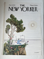 New Yorker Magazine, August 14, 1965, Cover only, Vintage, Art, Free Shipping