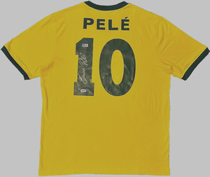 Brasile - Pelé - Chemise dédicacée PSA - Catawiki