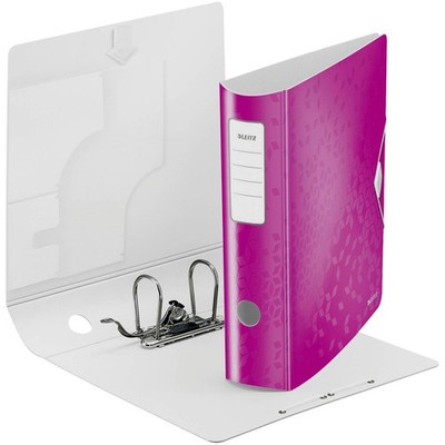 Leitz 1106-00-23 Wow Folder A4 82mm Metallic Pink Ranches 2 Holders