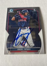 Angel Genao Ip Signed 1st Bowman Chrome Guardians Prospect GTP