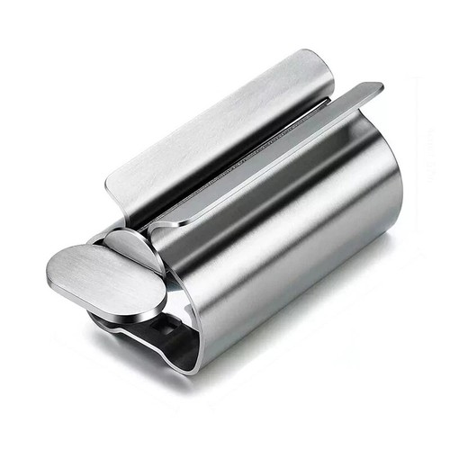 Toothpaste Tube Squeezer Metal Dispenser Easy Rolling Holder Stand Wringer Home - Picture 3 of 5