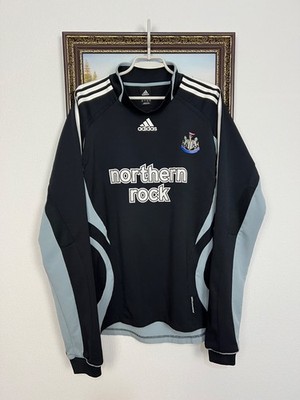 Vintage Adidas Newcastle United Player Issue Train Sweatshirt Mens Jacket Size L