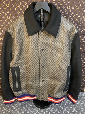 Balmain PB-monogram bomber jacket! Letterman, Varsity Style Look! MSRP$3059!