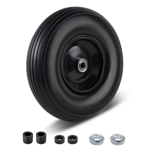 Pneu de brouette à plat de 13''4.00-6, 5/8" 13 pouces, noir