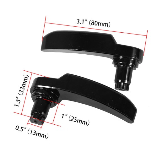 Black Saddlebag Latch Lever Lid Lifter For Road King Special Flhrxs 2017-later - Picture 2 of 11