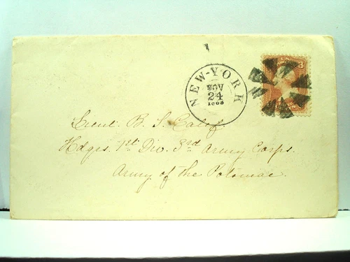 Civil War SHARPSHOOTER ARMY OF POTOMAC Cover BENJAMIN CALEF Fancy CIRCLE WEDGES