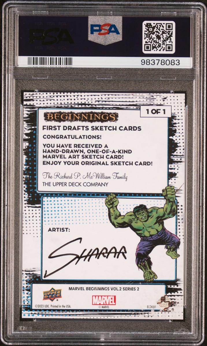 スケッチカード 直書き マーベル エレクトラ サイバー Sketch Card