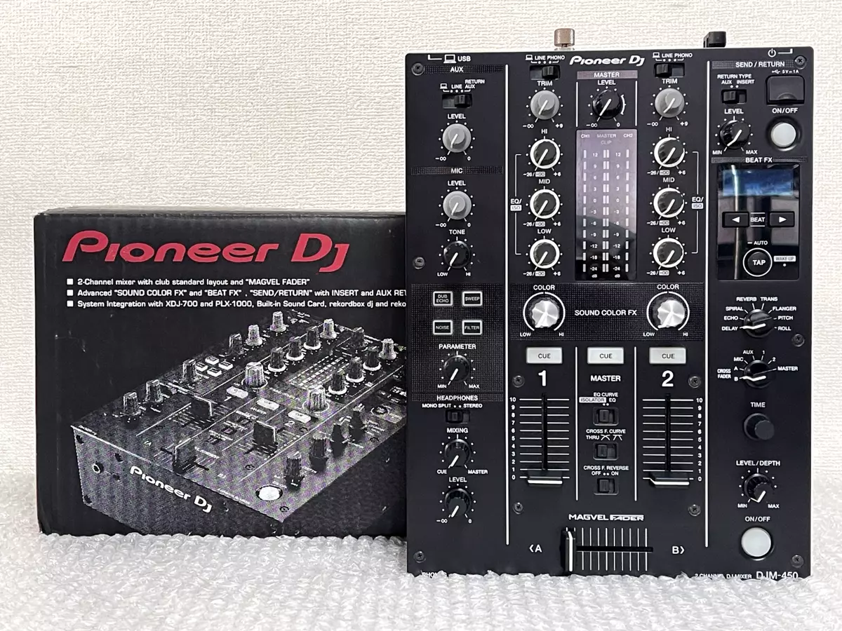 Pioneer DJ DJM-450 2-Channel DJ Mixer DJM450 Layout of DJM-900NXS2