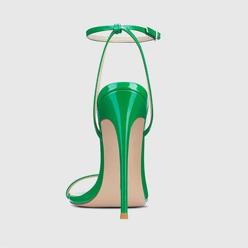 Sexy Damen-Sandalen Knöchelriemen hoher Absatz offene Zehenpartie eleganter Absatz Party - Bild 14 von 27