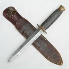 British Sheffield-made WW2 Southern & Richardson fighting dagger, orig scabbard