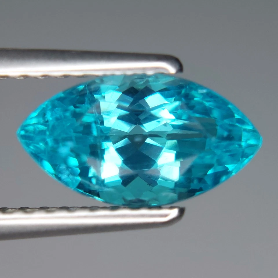 2.00Cts GLORIOUS MARQUIS SHAPE NATURAL PARAIBA BLUE APATITE LOOSE GEMSTONE - Image 3 of 3