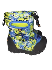 Toddler BOGS B-Moc Snow Boots size 6 blue camo waterproof