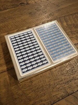 RARE Sealed Petroliana Schlumberger Congress Playing Cards Double Deck  Vintage