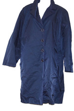 Cinzia Rocca Navy Rain Coat Jacket Women's Size: 22