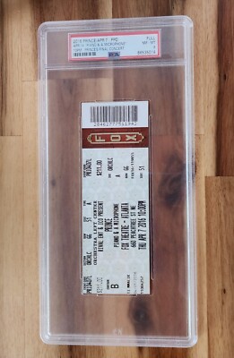Prince Final Concert Full Ticket 2016 Atlanta PSA 8 Highest Graded