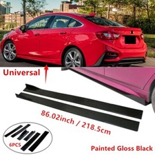 86 Universal Fit For Chevy Cruze 2017-2019 Side Skirt Lip Splitter Rocker Panel