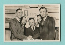BOXING  -  PATTREIOUEX  -  SCARCE BOXING CARD -  JACK  PETERSEN  - 1935