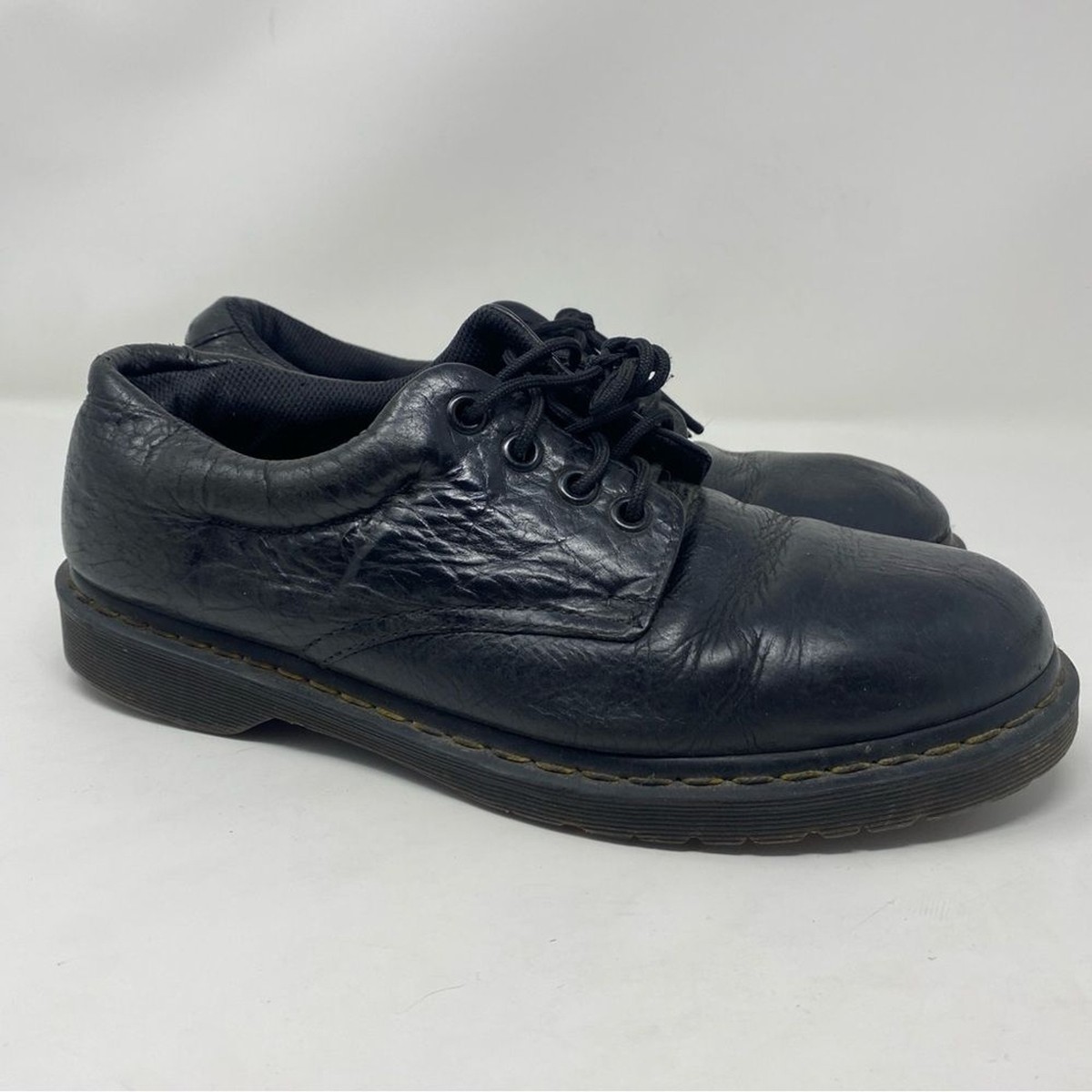 Martens Boston AW004 Derby Black Leather Mens Size 11