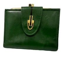 Vintage Rolfs Genuine Green Leather Women s Wallet Checkbook Holder