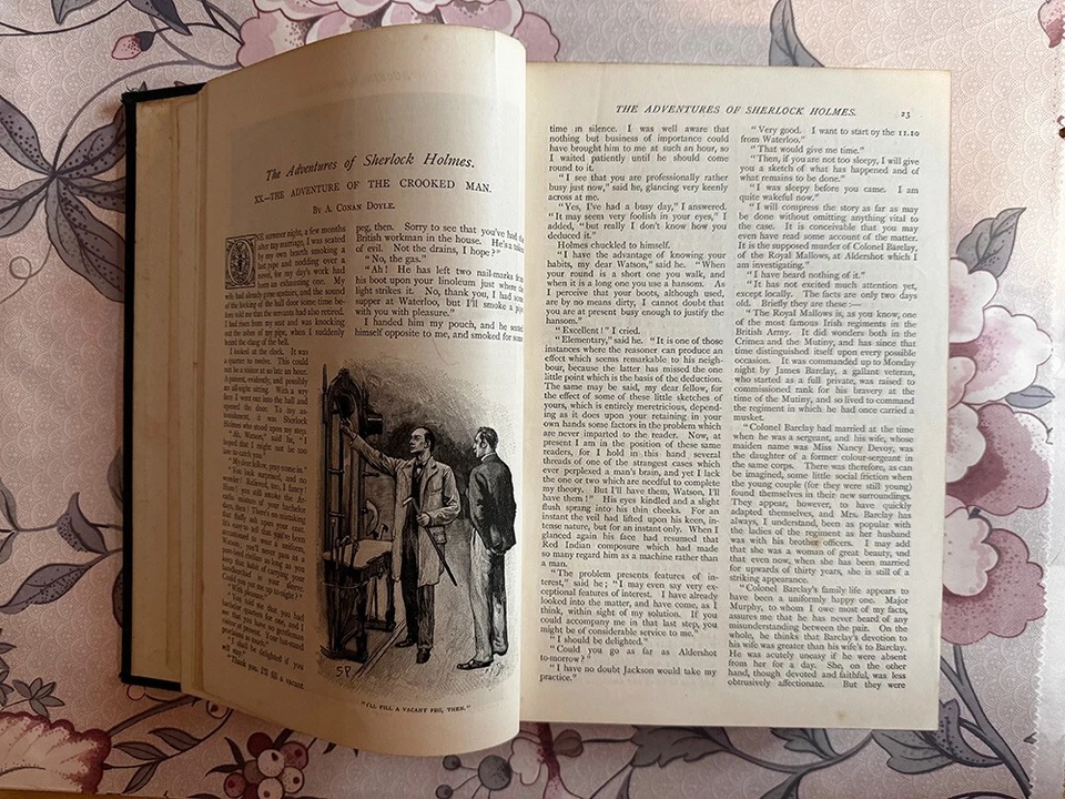 1st Print DEATH OF SHERLOCK HOLMES A Conan Doyle - The Strand Magazine - Vol VI - Image 2 of 4