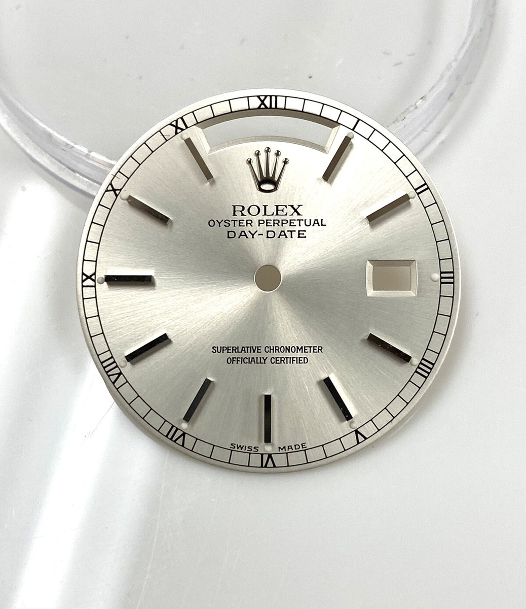 キーボード you Genuine Rolex Silver Dial for Men's 36mm Day-Date 18039 18029