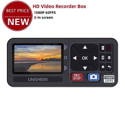 Unisheen UR500A-M 1080P 60FPS Mini HD Video Recorder Box Supports HDMI VGA