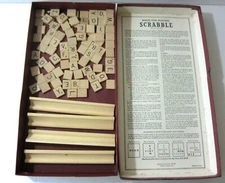 Vintage Selchow & Righter Co. Scrabble Game 1953 USA Made