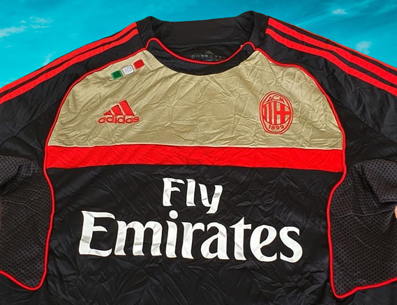 AC MILAN 2011-2012 TRAINING TOP JERSEY ADIDAS SHIRT M