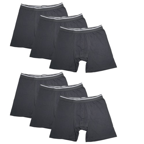 6PK Mens Performance Boxer Briefs Breathable Comfort Waistband Underwear Shorts - Picture 3 of 16
