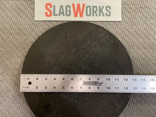 13 inch disc 3/8 inch thick steel plate 3/8”x13” disc A36 Hot Roll .375 Thick