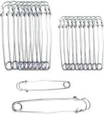 20PCS Large Safety Pins, 4Inch and 3Inch Heavy Duty Safety Pins for Fashion