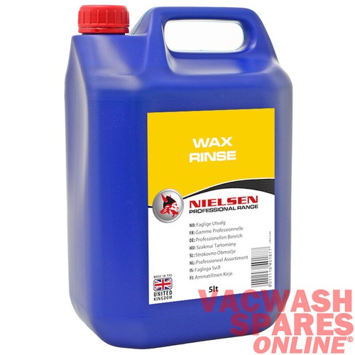 NIELSEN WAX RINSE 5 LITRE DRYING AID & GLOSS ENHANCER VALETING