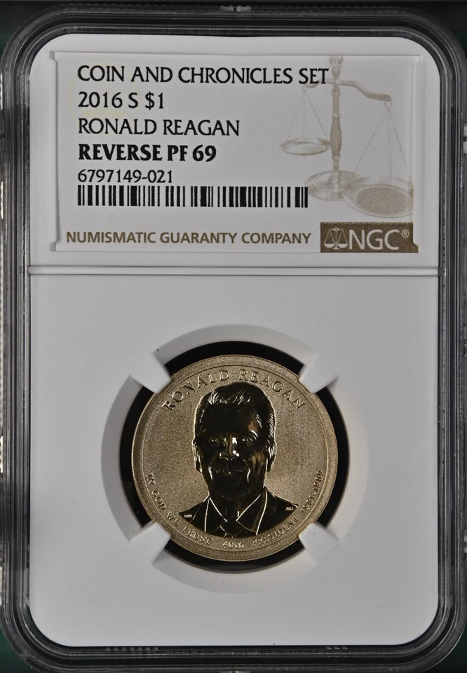 2016 C&C Ronald Reagan NGC Reverse PF 69 & Bronze Medal MS 69 RD - Image 3 of 4