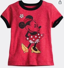 Disney parks Minnie Mouse Classic Ringer Red Tee 2/3 toddler
