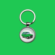 Porte-clés R6 vert laitue porte-clefs voiture ancienne