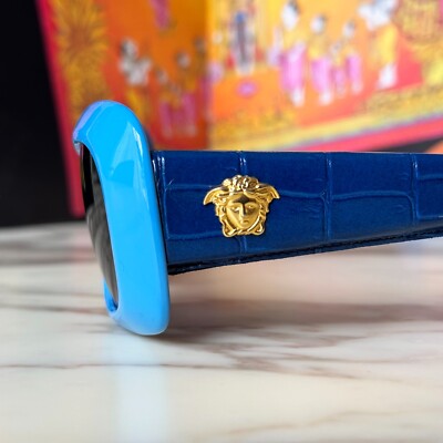 GIANNI VERSACE sunglasses 417/P Col 938 blue croc. from F/W 1995