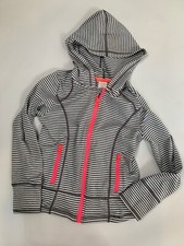 Gymboree Gymgo Gray White Striped Zip Jacket Stretch 5 6