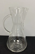 New CHEMEX 3 Cup Glass Handle Filter Drip Coffee Maker CM-1GH