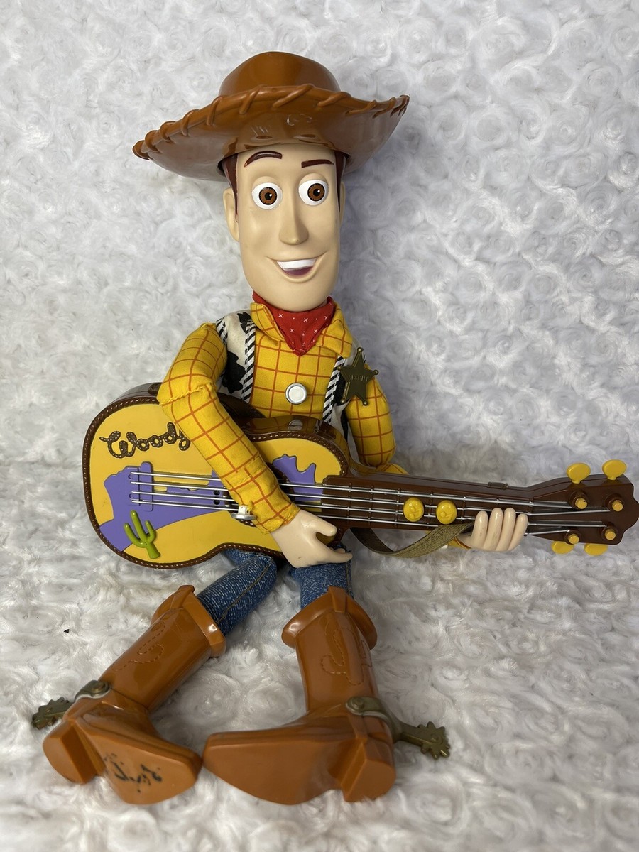 Vtg 1999 Toy Story Woody w/ Guitar & Woody's Roundup McDonald's