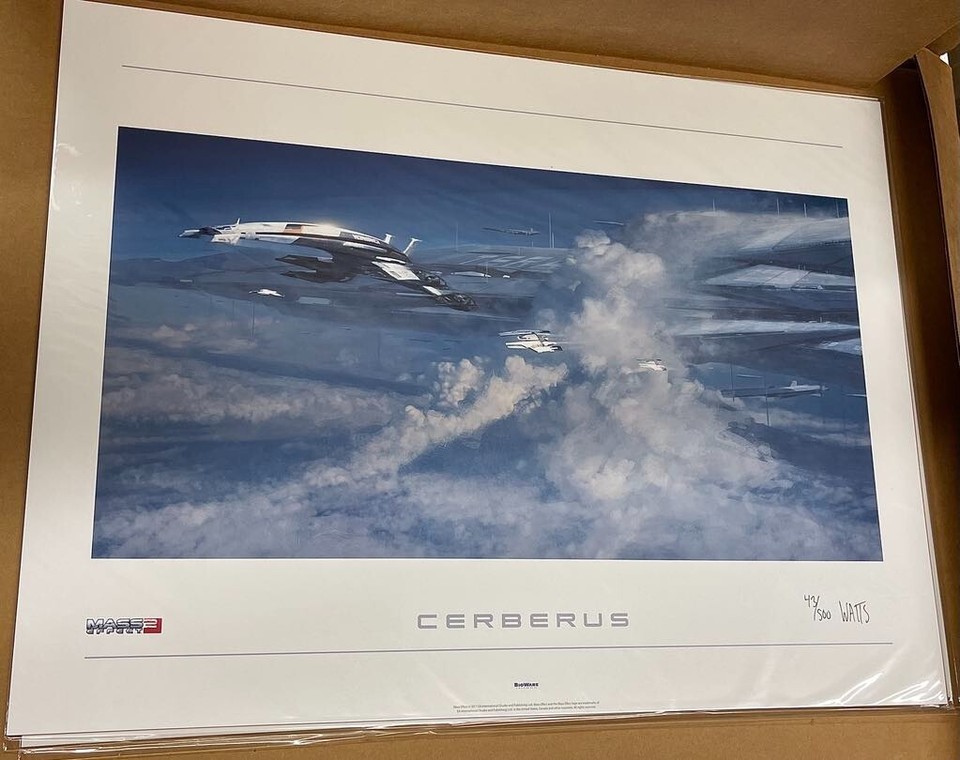 Mass Effect 2 CERBERUS Official Bioware Lithograph Art Print SIGNED eBay