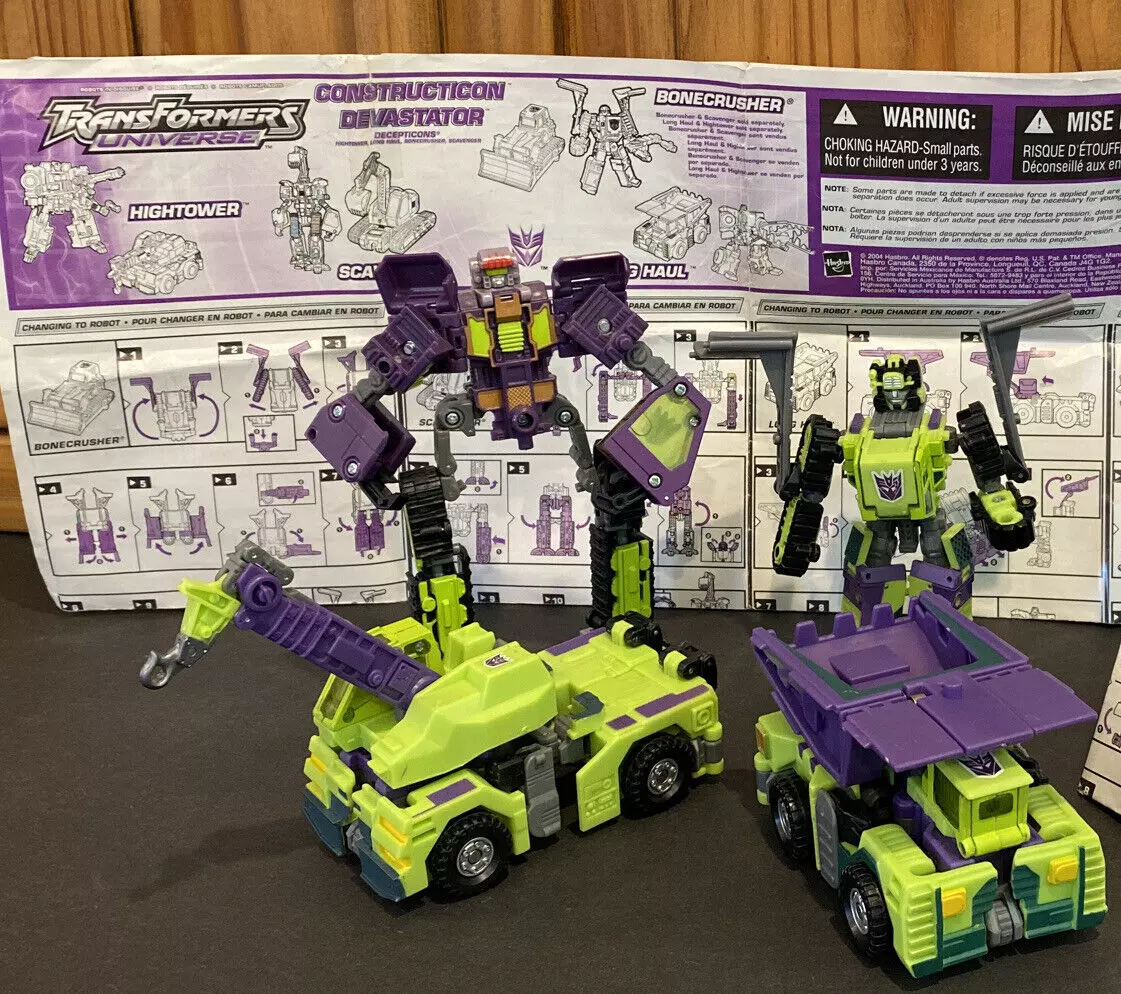 Vintage Hasbro SUPER RARE 2004 Transformers Universe Constructicon Devastator